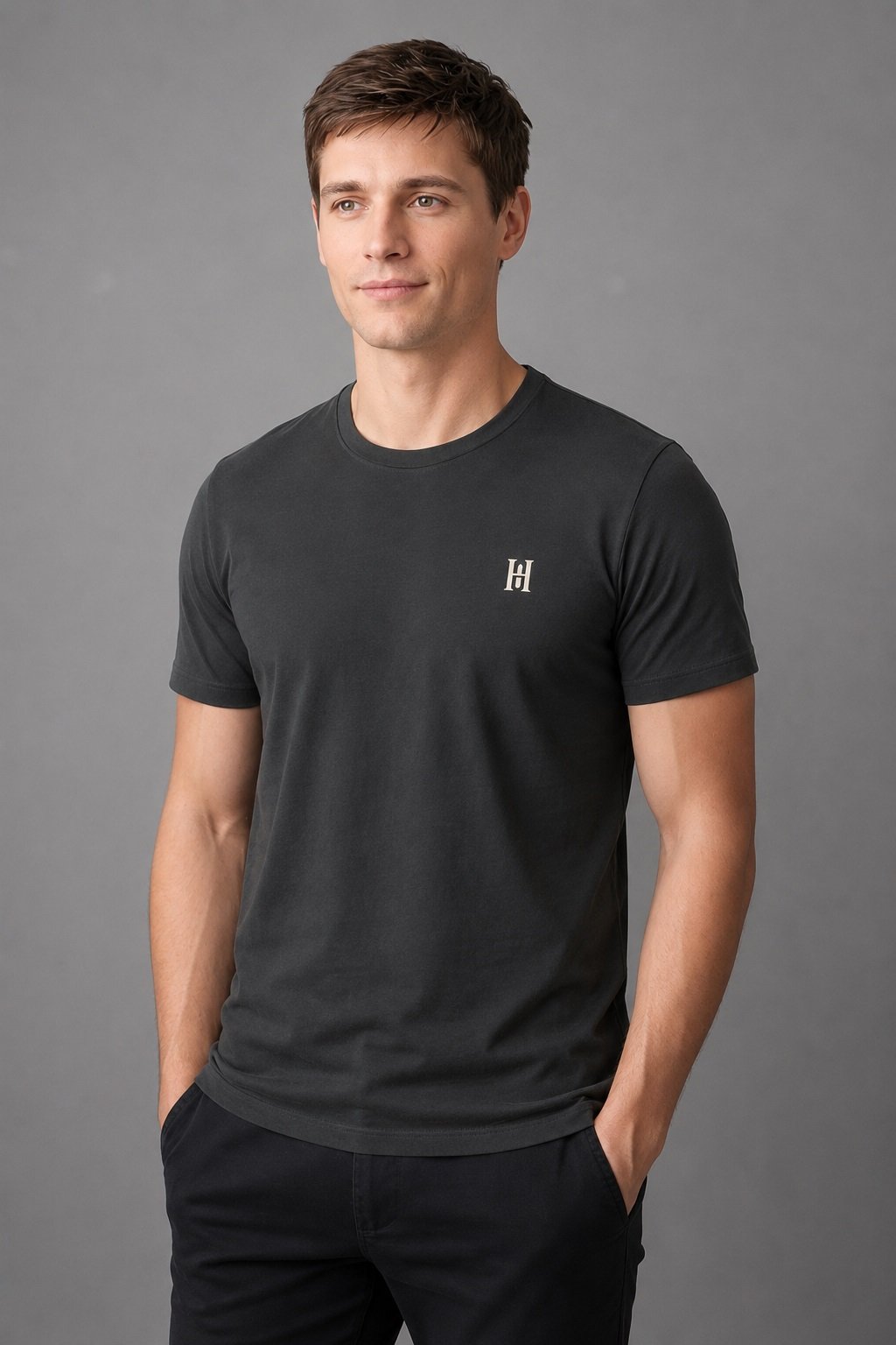 MENS CREW NECK T-SHIRT H/S